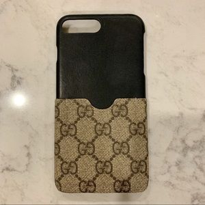 Gucci iPhone 8 Plus leather phone case